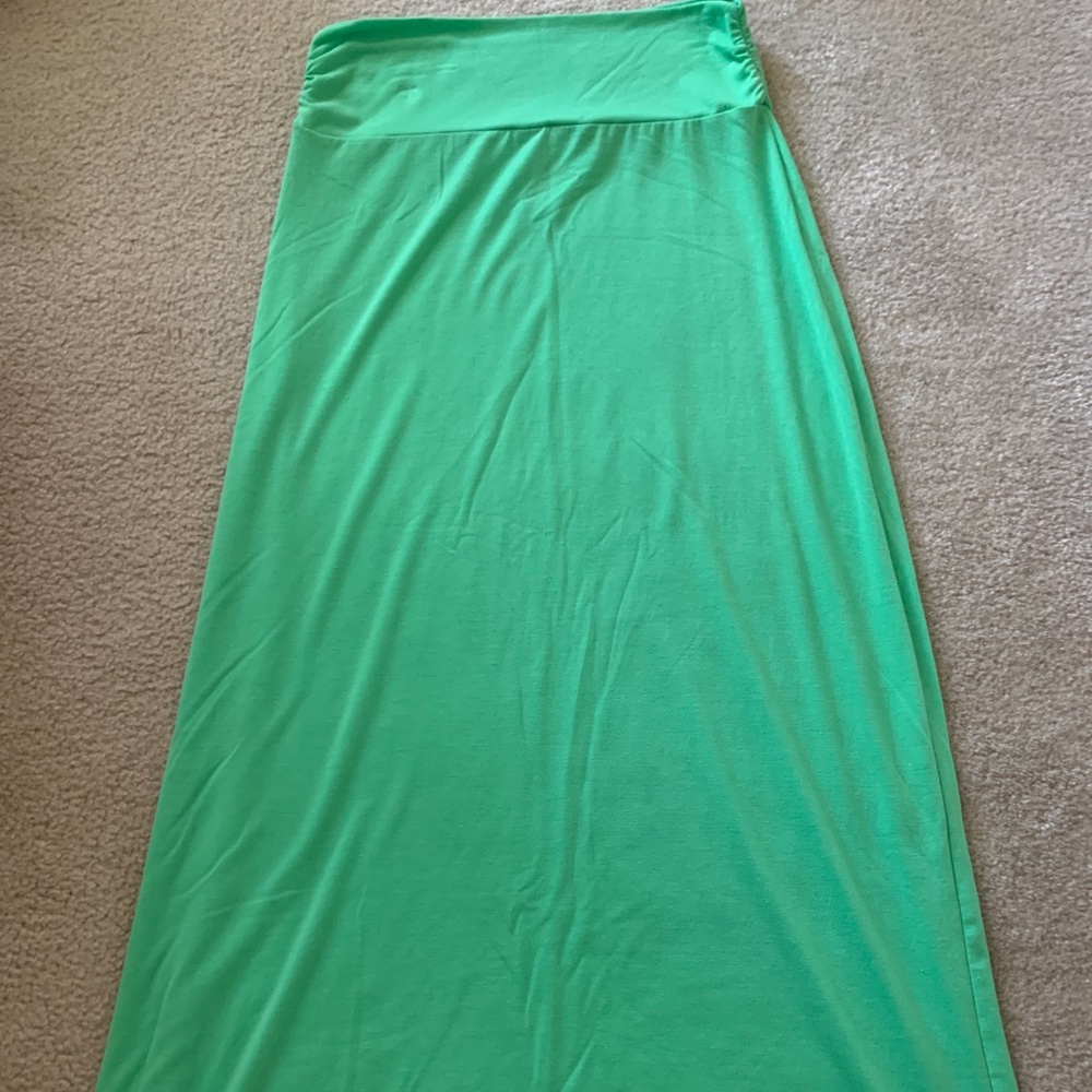 Faded Glory Green Maxi Skirt